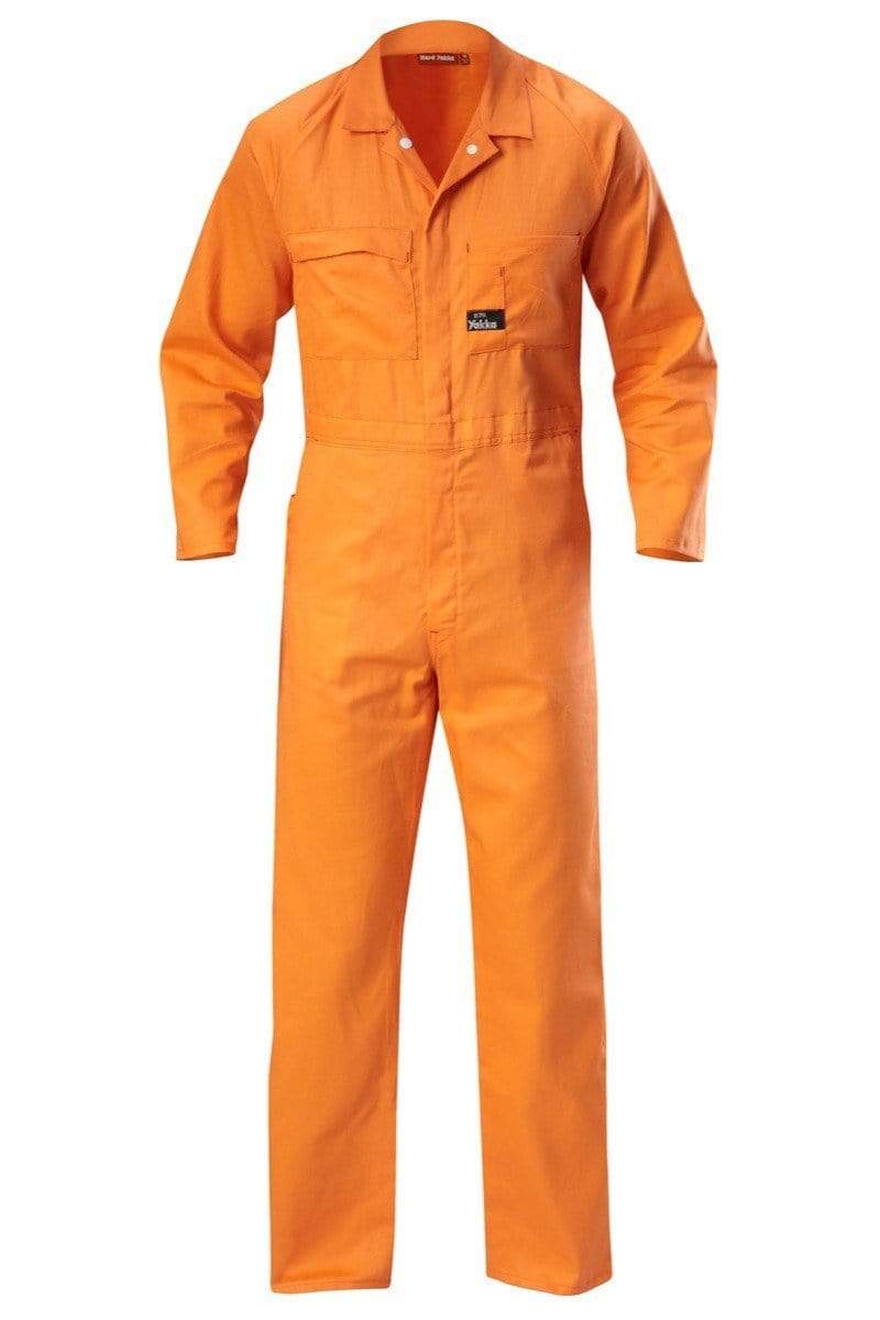 Hard Yakka Light Weight Safety Coverall Y00030 Work Wear Hard Yakka Safety Orange 72 R 